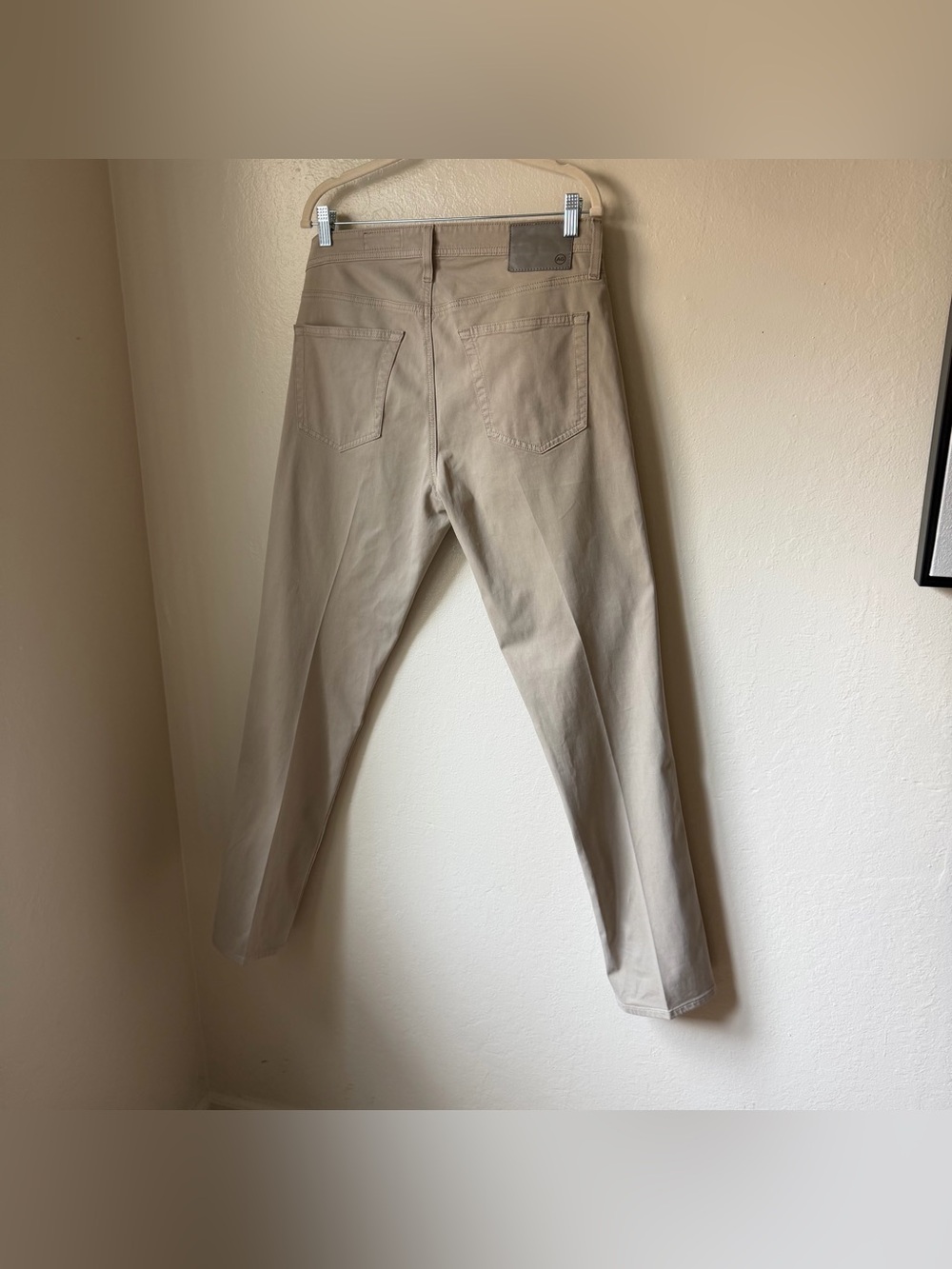 AG Adriano Goldschmied Tellis Modern Slim Pants 32x32 Desert Stone Beige - Picture 4 of 16